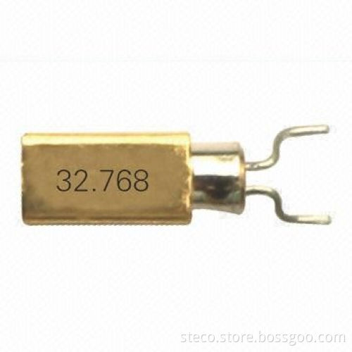 Tuning Fork of 32.768/40/60kHz Semi-SMD Package with Metal Shell/40 to 85 Degrees C Temperature